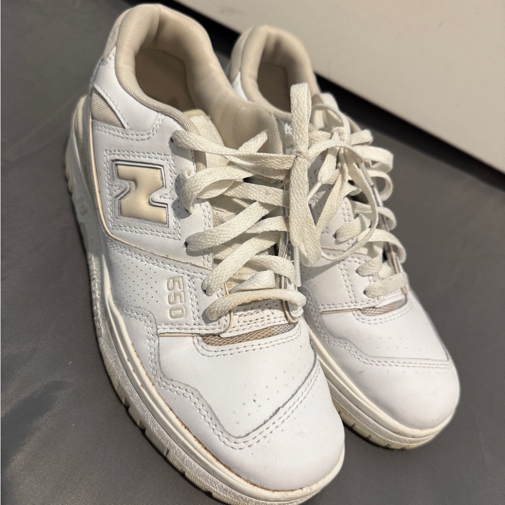 New Balance White Athletic Shoes